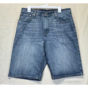 Levi’s 569 Men’s Loose Fit Blue Denim Jean Shorts Size 33
